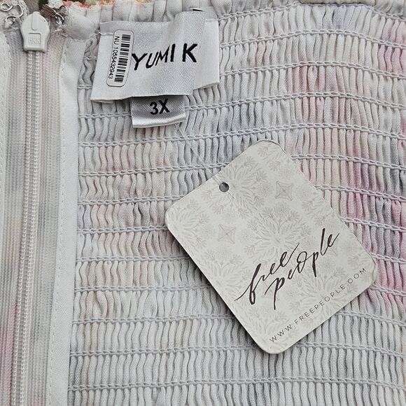 Free People Yumi Kim Women's Pink Charli Dress Floral Print Maxi Size 3X‎ - Picture 7 of 14